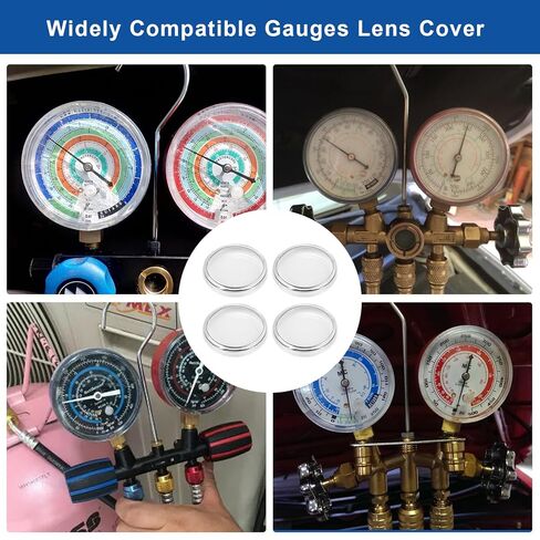 2" Clear Replacement Regulator Gauge Lens Cover with 1/4 Turn Twist Lock 4 PCS (2 inch) in Kuwait