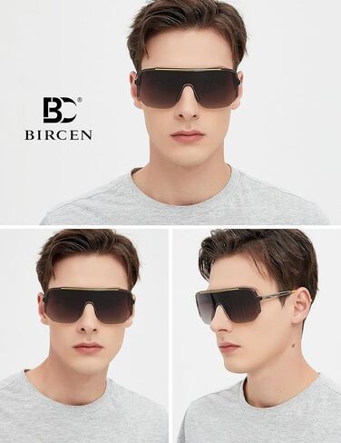 BIRCEN Polarized Sunglasses for Men UV-Protection: Acetate Retro Trendy Fashion Womens Shades for Driving Fishing Golf in Kuwait