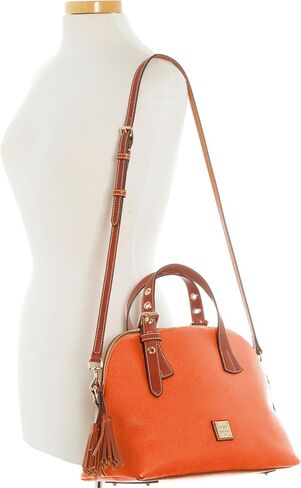 Dooney & Bourke Leather Satchel Bags for Women, Pebble Grain Aubrey Small Satchel Handbag with Crossbody Strap in Saudi Arabia