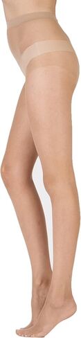 Women's Naturals 8 Denier Oiled Tights- Lightweight, Special Cooling Finish, Beige (Slightly Sunkissed), Medium/Large in Saudi Arabia