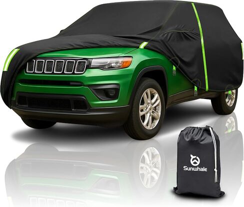 Car Cover Custom Fit for Jeep Wrangler 2 Door Waterproof Jeep Covers,All Weather Sun UV Protection Outdoor Car Cover Snow Rain Hail Fits 1987-2025 Jeep JK JL CJ YJ TJ in Saudi Arabia