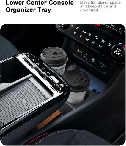 2025 Tucson Center Console Organizer - For 2025 Hyundai Tucson(Limited)/Tucson Hybrid(Blue/SEL Convenience/N Line/Limited) Center Console Storage Box - ONLY Fit 2025 Tucson With Electronic Shift in Kuwait