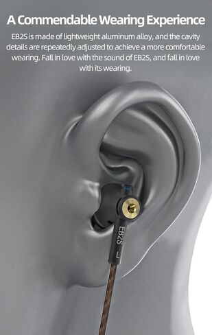 EB2S Pro Flat Head Earbuds, Wired Earbuds in-Ear Headphones,Noise Isolation Corded for 3.5mm/4.4mm Jack Ear Buds Galaxy S7 Edge,Galaxy S23 Ultra, Xiaomi Mi A3 Audiophile (3.5mm with Mic) in Kuwait