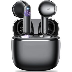 Wireless Earbuds, Bluetooth 5.3 Earbuds Stereo Bass, Bluetooth Headphones in Ear Noise Cancelling Mic, Earphones IP7 Waterproof Sports, 32H Playtime in Kuwait