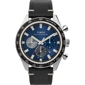 Timex Waterbury التقليدي كرونوغراف 41 مم حزام جلدي الساعة Tw2y18600 in Kuwait
