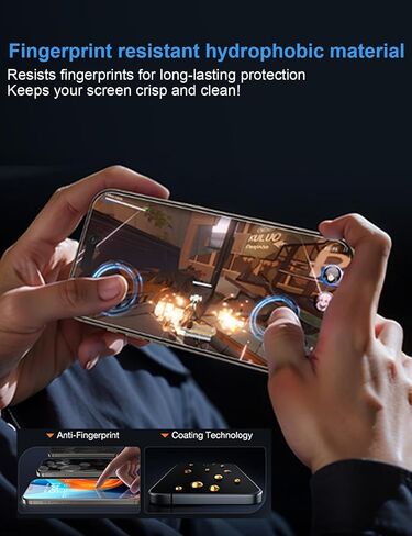 4 Way Privacy Screen Protector 360° Anti-Spy Tempered Glass for iPhone 14 Pro 9H+ Hardness HD Clear Anti-Fingerprint Case Friendly Easy Installation in Saudi Arabia