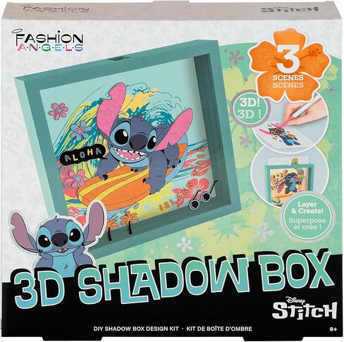 Fashion Angels Make a Scene! DIY 3D Shadow Box Kit, Create & Customize 3 Unique Designs with Acrylic Paint Markers, Fun DIY Room Decor Craft Activity for Kids Ages 8+ in Saudi Arabia