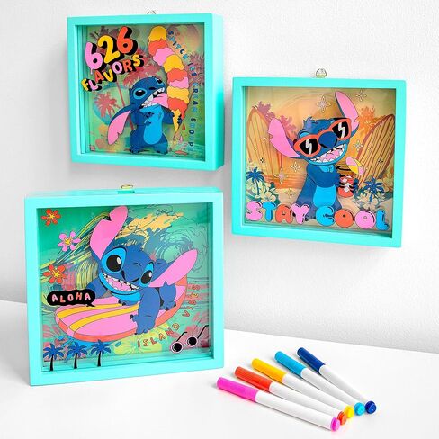 Fashion Angels Make a Scene! DIY 3D Shadow Box Kit, Create & Customize 3 Unique Designs with Acrylic Paint Markers, Fun DIY Room Decor Craft Activity for Kids Ages 8+ in Saudi Arabia