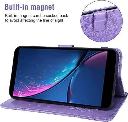 علبة الهاتف لـ Hot Pepper Serrano 3 A95B A95C A95J Wallet Wallet مع واقي شاشة زجاجي مقسى وحامل Cover Cover Cover Collder Cell Associor in Kuwait