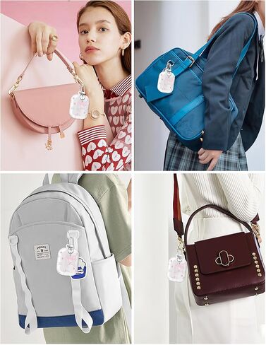 متوافق مع Airpods Pro Case ، تصميم جمالي كبير للقوس الكبير مع Carabiner ، ناعم TPU الجلد المضاد للخلع الغطاء الصدمات للنساء للنساء in Kuwait