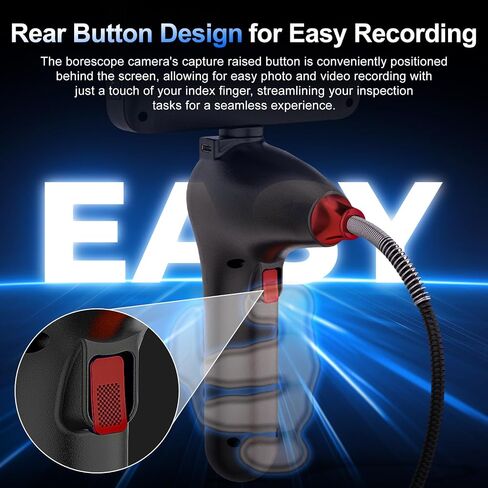360 درجة مفصلية كاميرا Borescope - Jeseral 5 "HD 1080P شاشة الكاميرا مع 6 ضوء ، منظار مع 6.2 مم مسبار IP67 مقاوم للماء ، 3x ZOOM 4 -اتجاه borescope مع كابل مرن in Kuwait