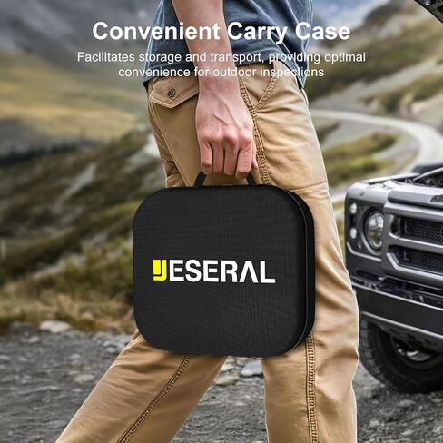 360 درجة مفصلية كاميرا Borescope - Jeseral 5 "HD 1080P شاشة الكاميرا مع 6 ضوء ، منظار مع 6.2 مم مسبار IP67 مقاوم للماء ، 3x ZOOM 4 -اتجاه borescope مع كابل مرن in Saudi Arabia
