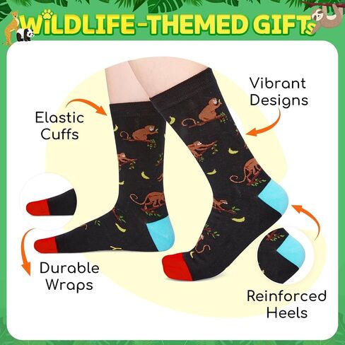 HAPPYPOP Funny Squirrel Socks for Women Men - Squirrel Gifts for Teen Boys Girls, Animal Stocking Stuffers in Saudi Arabia