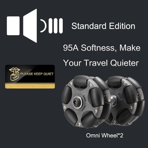 DJCRAWLER 58MM OMNI RACK عجلات سهلة (إصدار صامت قياسي) للدراجة القابلة للطي برومبتون والدراجة الكهربائية ، حمولة 20 كيلوجرام ملحق بديل للأسطوانة (ORANGE) in Kuwait