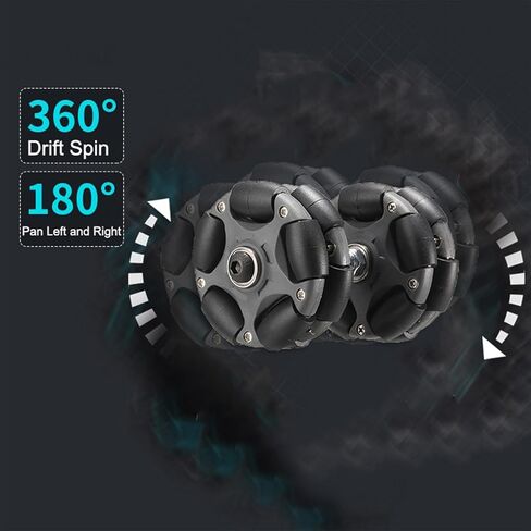 DJCRAWLER 58MM OMNI RACK عجلات سهلة (إصدار صامت قياسي) للدراجة القابلة للطي برومبتون والدراجة الكهربائية ، حمولة 20 كيلوجرام ملحق بديل للأسطوانة (ORANGE) in Kuwait