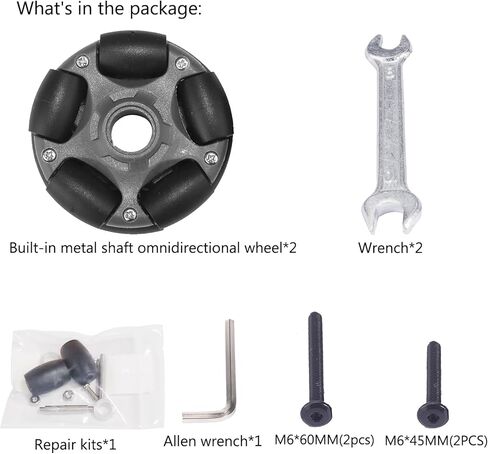 DJCRAWLER 58MM OMNI RACK عجلات سهلة (إصدار صامت قياسي) للدراجة القابلة للطي برومبتون والدراجة الكهربائية ، حمولة 20 كيلوجرام ملحق بديل للأسطوانة (ORANGE) in Kuwait