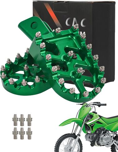 Motorcycle Foot Peg Pedal Rest Footpegs for KLX110 2002-2024, KLX110L 2010-2024, KX60 1988-2003 Dirt Bike, AURORA BLUE in Saudi Arabia