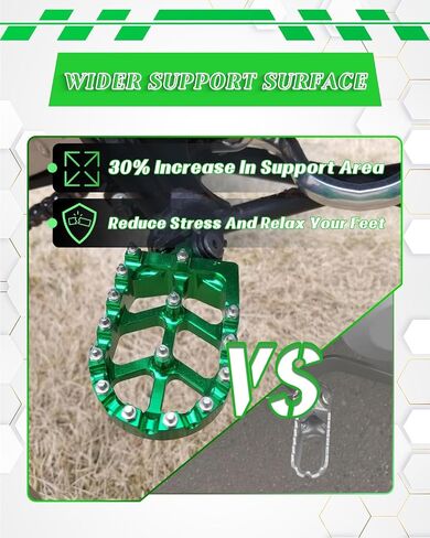 Motorcycle Foot Peg Pedal Rest Footpegs for KLX110 2002-2024, KLX110L 2010-2024, KX60 1988-2003 Dirt Bike, AURORA BLUE in Saudi Arabia