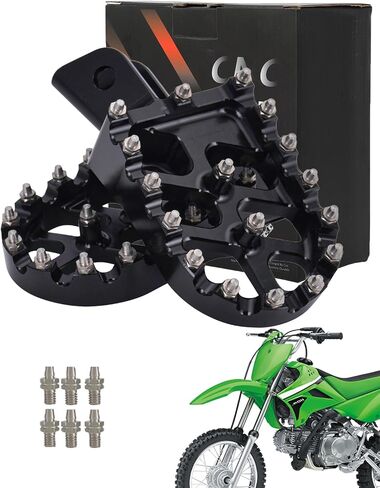 Motorcycle Foot Peg Pedal Rest Footpegs for KLX110 2002-2024, KLX110L 2010-2024, KX60 1988-2003 Dirt Bike, AURORA BLUE in Saudi Arabia