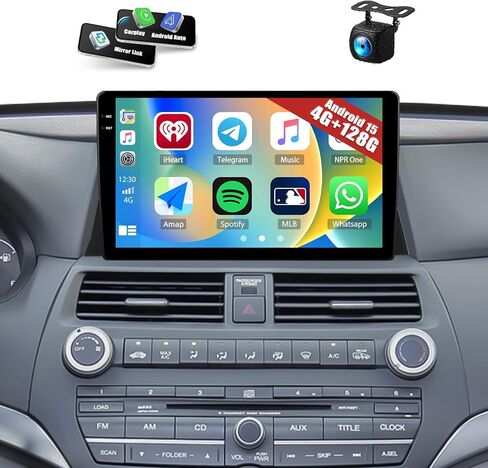 Unitopsci 2g+32g Android 13 Car Radio for Honda Accord 8th 2008-2013 Wireless Carplay Android Auto ، 10.1 inch 1080p bluetooth car stereo ، gps/wifi/fm/rds/26 UI ، AHD camera/swc/mic in Kuwait