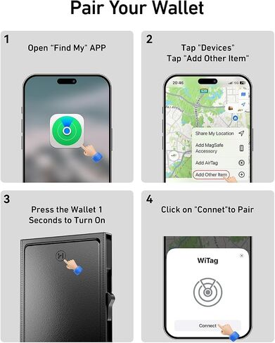 Mens Wallet with Smart Tracker, Minimalist Pop up AirTag Wallets Works with Find My, 7 Cards Capacity with ID Window, Money Clip, GPS Wallet Finder, RFID, Gift for Him (Black Carbon Fiber) in Saudi Arabia