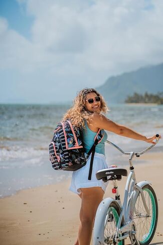 ظل Roxy Women's Shadow Swell 24 L على ظهر حقيبة ظهر ، Anthracite The Moves Floral ، مقاس واحد in Saudi Arabia