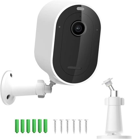 Honecumi Arlocam Mount متوافق مع Arlo Essential/XL Gen 2/Arlo Pro/2/3/4/Arlo Pro 5S/Ultra/Ultra 2 Cameras ، 360 ° جدار وقابل للتعديل في الهواء الطلق. in Kuwait