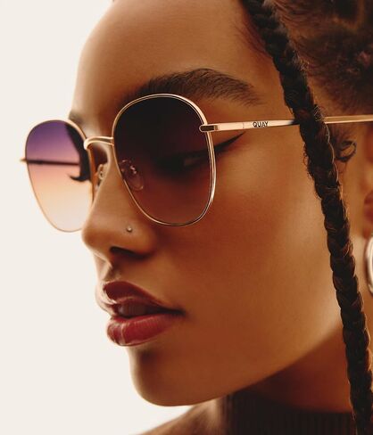 QUAY - Sunglasses for Men & Women, Oversized Square Lenses with UV Protection (Drive In, Black) in Kuwait