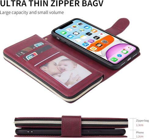 ZcDaye Wallet Case for iPhone XS Max 6.5 "، Premium [مغناطيسي] in Kuwait