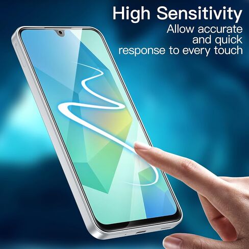 واقي شاشة Jetech لـ Samsung Galaxy A36 5G ، فيلم زجاجي 9H ، مضاد للخلع ، HD Clear ، 3 عبوات in Kuwait