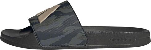 Adidas للجنسين Adilette Slide Slide Slide ، أبيض/أسود/أسود ، 11 رجلاً أمريكي in Kuwait
