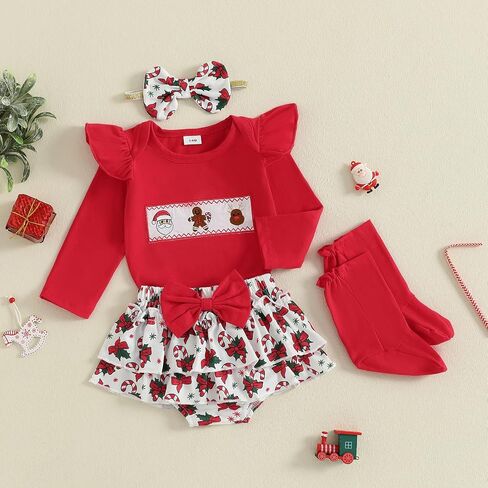 My 1st Halloween Baby Girl Outfits Letter Ghost Pumpkin Print Romper Suspender Skirts Headband Socks 4Pcs Set in Saudi Arabia