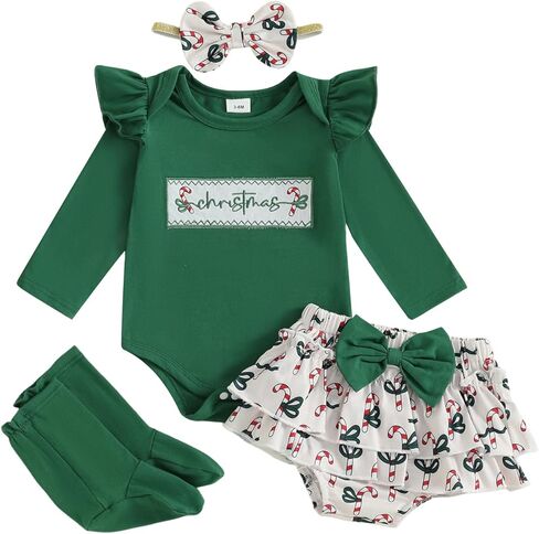 My 1st Halloween Baby Girl Outfits Letter Ghost Pumpkin Print Romper Suspender Skirts Headband Socks 4Pcs Set in Saudi Arabia