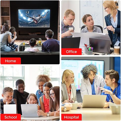 5 Ports PoE Switch, 4 Ports Gigabit PoE Switch with 1 Uplink Gigabit Port, Plug and Play with AI Detection VLAN Mode Unmanaged Ethernet Splitter Network Switch in Metal Case, Red / Black in Kuwait