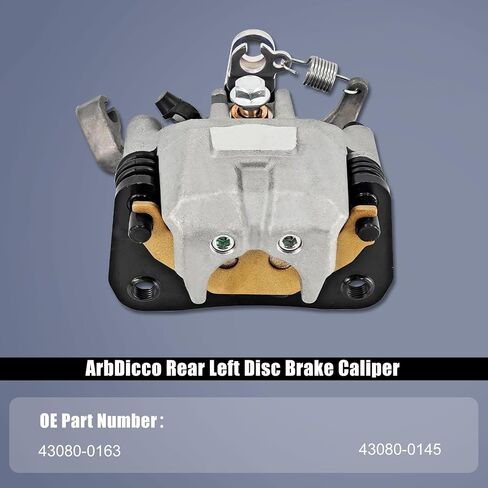 43080-0163 43080-0164 Rear Left＆Right Brake Caliper Compatible with Kawasaki 2015-2023 Mule PRO-DX PRO-DXT PRO-FX PRO-FXR PRO-FXT KAF820 KAF1000, 43080-0145 43080-0146 in Saudi Arabia