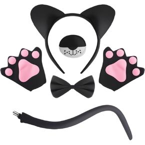 زي الحيوانات النمر النمر النمر نمر الأذن مجموعة هالوين زي تأثيري ملحق للبالغين الأطفال الفتيات in Kuwait