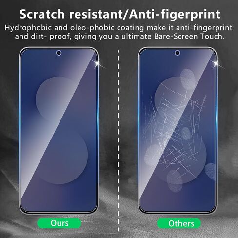 3+3 Pack Privacy Screen Protector Designed for Samsung Galaxy S25 Ultra With 3 Pack Camera Lens Protector,Full Coverage Anti-Spy Tempered Glass Film,9H Hardness,Bubble Free,Easy to Install in Kuwait