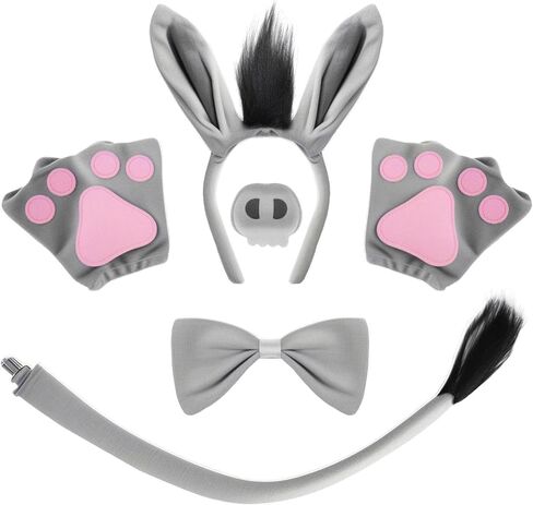 Animal Costume Tiger Costume Tiger Ear Tail Set Halloween Costume Cosplay Accessory for Adults Kids Boys Girls in Saudi Arabia