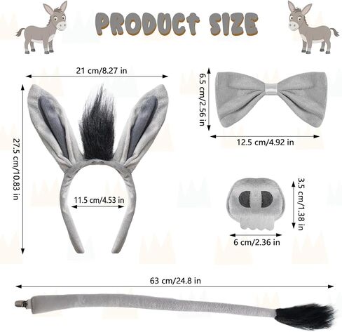 Animal Costume Tiger Costume Tiger Ear Tail Set Halloween Costume Cosplay Accessory for Adults Kids Boys Girls in Saudi Arabia