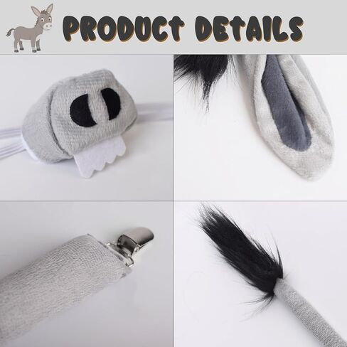 Animal Costume Tiger Costume Tiger Ear Tail Set Halloween Costume Cosplay Accessory for Adults Kids Boys Girls in Saudi Arabia