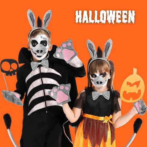 Animal Costume Tiger Costume Tiger Ear Tail Set Halloween Costume Cosplay Accessory for Adults Kids Boys Girls in Saudi Arabia