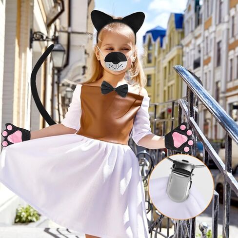 زي الحيوانات النمر النمر النمر نمر الأذن مجموعة هالوين زي تأثيري ملحق للبالغين الأطفال الفتيات in Kuwait