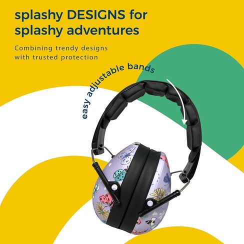 BANZ Kids Headphones – Hearing Protection Earmuffs For Children – ADJUSTABLE headband to fit all ages – Protect Kids Ears – Block Noise – Fireworks – Sporting Events – Concerts – Movies (Geo Print) in Kuwait