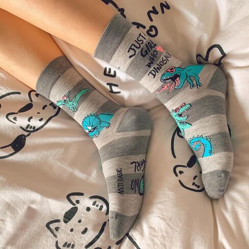 ANTI BASIC Novelty Horse Socks Gift for Girls - Equestrian Riding Crew Socks with Horse Print (Fits US 6-12)(riding) in Saudi Arabia