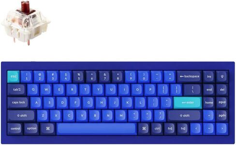 Q7 Swappable RGB Backlight Brown Switch - Blue - Special Color Keycaps in Kuwait