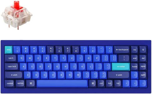 Q7 Swappable RGB Backlight Brown Switch - Blue - Special Color Keycaps in Kuwait