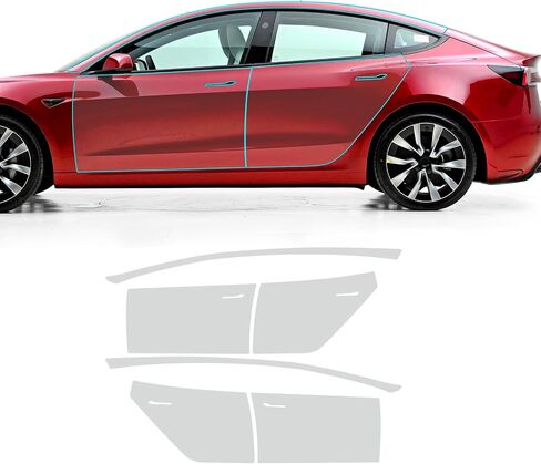 for 2024 Tesla Model 3 PPF Clear Car Pre-Cut Paint Protective Film TPU Self Adhesive Rainproof Waterproof HD Scratch Exterior Accessories in Saudi Arabia