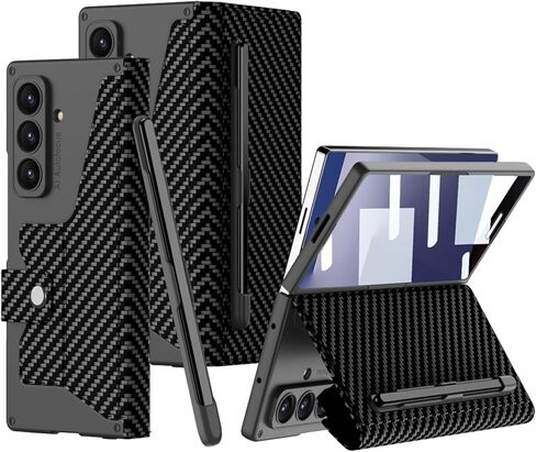 Demcert for Samsung Galaxy Z Flip 5 Case مع حلقة شريط المعصم ، وغطاء عدسة كاميرا زجاجية رفيعة للغاية 9H Camera Camera Coverbroot in Kuwait