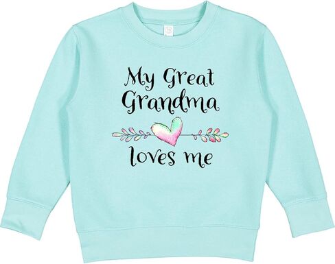 inktastic My Great Grandma Loves Me- Heart Great Grandchild Toddler Sweatshirt in Kuwait