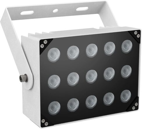 Univivi IR Illuminator 15 LEDs 90 Degree Wide Angle IR Lights for Night Vision IP67 Waterproof 850nm Infrared Light for Security Surveillance Camera Indoor&Outdoor in Kuwait